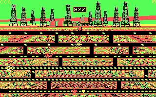 Oil's Well (DOS) screenshot: And another CGA palette