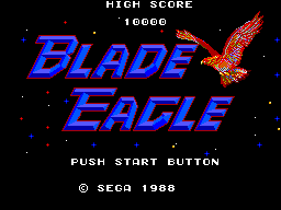 Blade Eagle 3-D (SEGA Master System) screenshot: Title