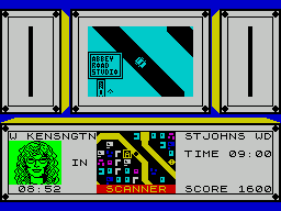Paul McCartney's Give My Regards to Broad Street (ZX Spectrum) screenshot: The game starts at Abbey Lane Studios.