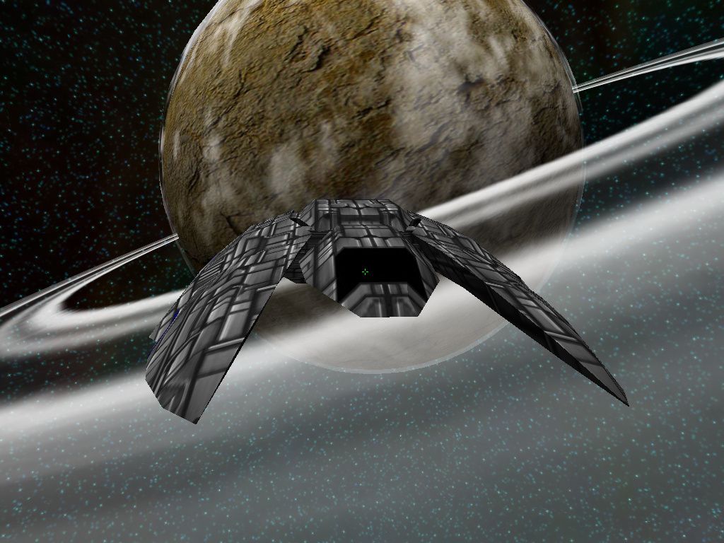 RiftSpace (Windows) screenshot: External view of the player's ship.