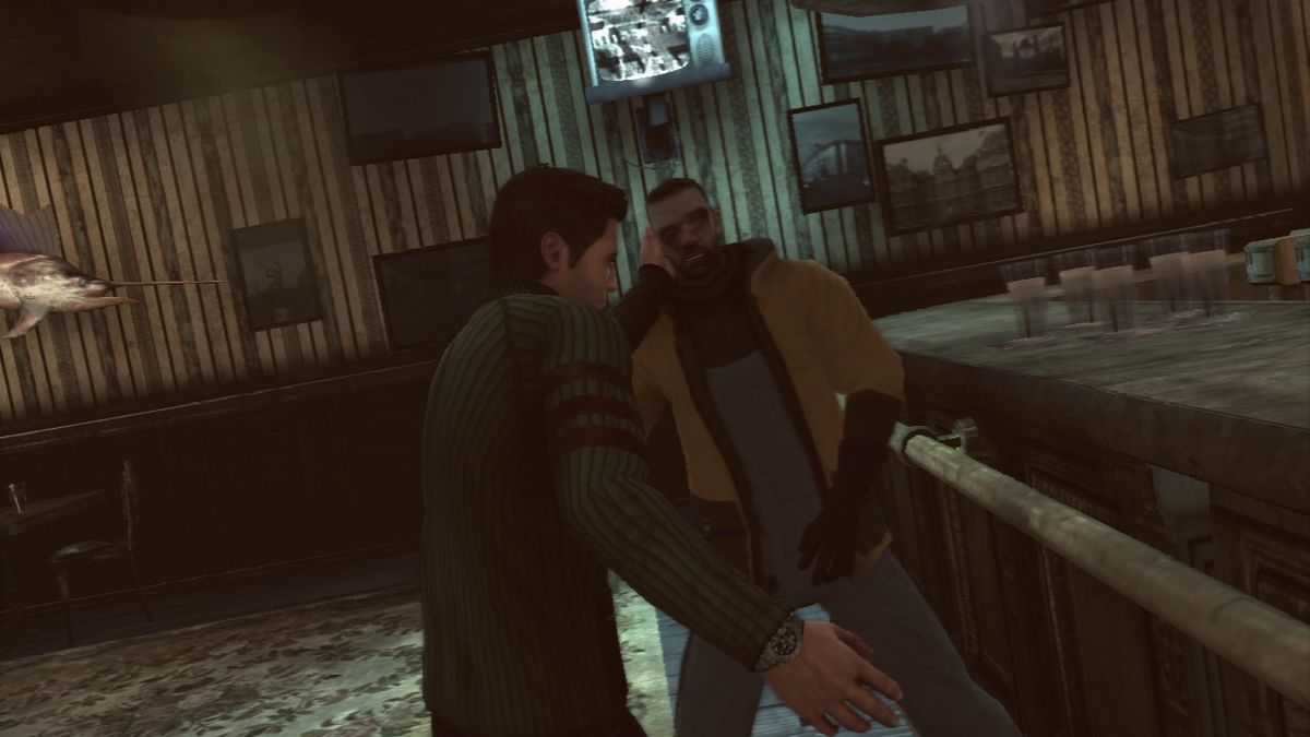 Robert Ludlum's The Bourne Conspiracy (PlayStation 3) screenshot: Finishing takedown move using environment