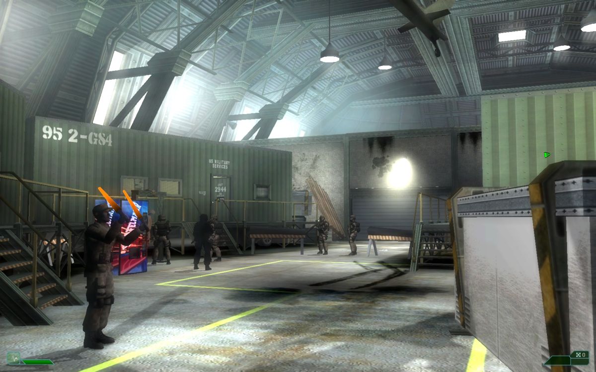 Area-51 (Windows) screenshot: Outside Area 51 the military prepares for the worst