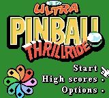 3-D Ultra Pinball: Thrillride (Game Boy Color) screenshot: Title Screen