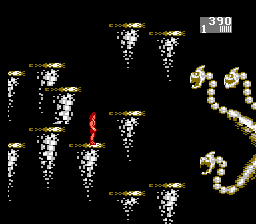 Myth: History in the Making (NES) screenshot: Level 03 - Hydra - The boss level