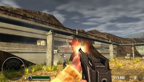 Medal of Honor: Heroes (PSP) screenshot: All weapons have recoil so it will be hard to target someone on the PSP.