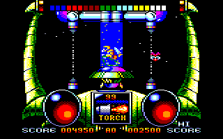 Extreme (Amstrad CPC) screenshot: Starting point - you can charge your weapon here.