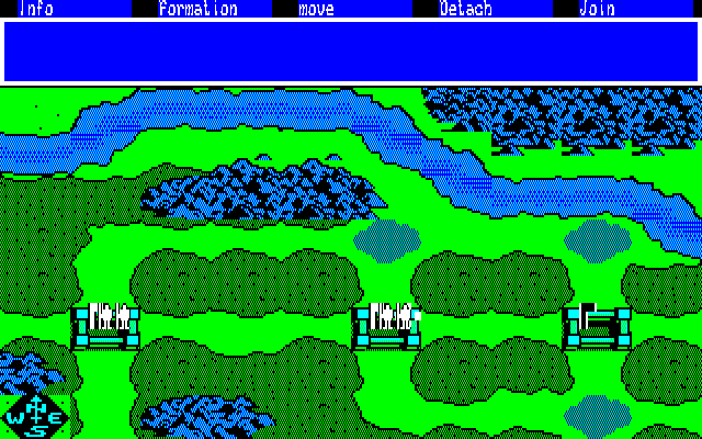 The Ancient Art of War (PC-88) screenshot: Options for your soldiers