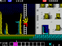 Screenshot of Karnov (ZX Spectrum, 1987) - MobyGames