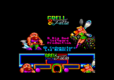 Grell and Fella (Amstrad CPC) screenshot: Title screen