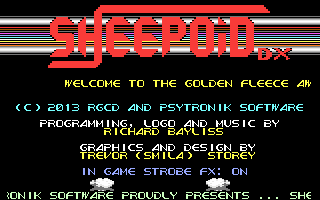 Sheepoid DX plus Woolly Jumper (Commodore 64) screenshot: Title screen
