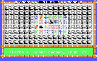 Turn It II (Commodore 64) screenshot: Level 1