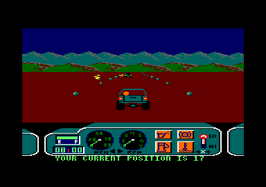 4x4 Off-Road Racing (Amstrad CPC) screenshot: OK, let's race!