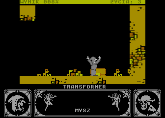 Magia Kryształu (Atari 8-bit) screenshot: Dabbling in the occult.