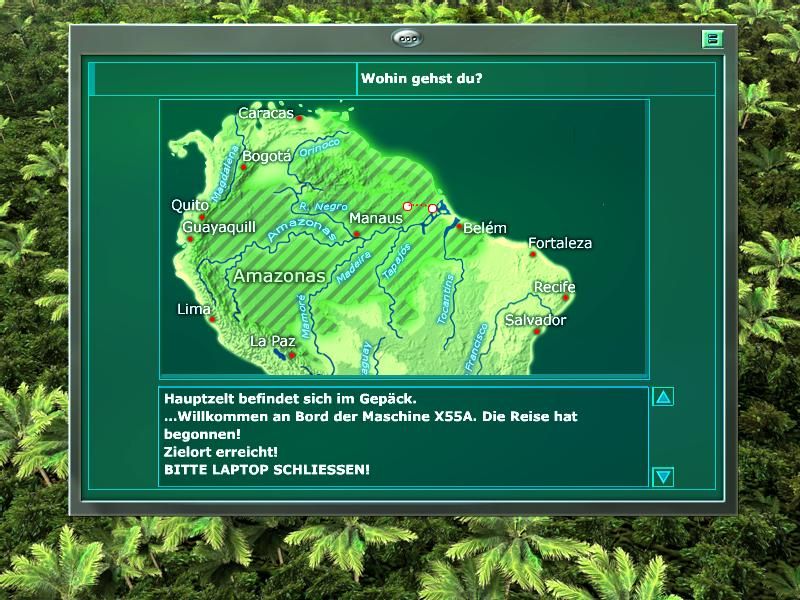 Mission Amazonas (Windows) screenshot: Map
