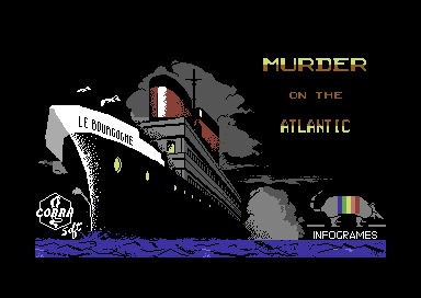 Murder on the Atlantic (Commodore 64) screenshot: Loading screen (European version)