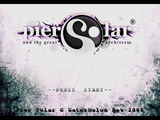 Pier Solar and the Great Architects (Genesis) screenshot: Title Screen