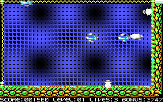 Sheepoid DX plus Woolly Jumper (Commodore 64) screenshot: Level 1