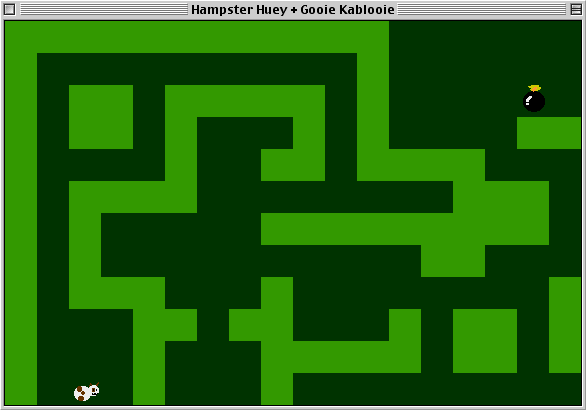 Hampster Huey, and the Gooie Kablooie! (Macintosh) screenshot: The beginning of a newly started game.