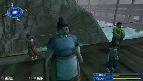 Blade Dancer: Lineage of Light (PSP) screenshot: NPC models aren't really high-polygon...
