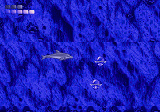 Ecco the Dolphin (SEGA CD) screenshot: Jellyfish is not that healthy for you.