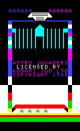 Astro Invader (Arcadia 2001) screenshot: Title Screen