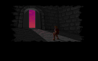 Ultima Underworld: The Stygian Abyss (DOS) screenshot: Will you ever see daylight again?