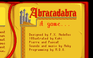 Once Upon a Time: Abracadabra (DOS) screenshot: Title Screen (VGA)