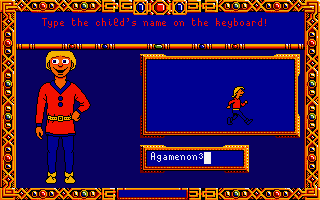 Once Upon a Time: Abracadabra (DOS) screenshot: Making our hero, final result.