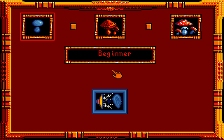 Once Upon a Time: Abracadabra (DOS) screenshot: Choosing the difficulty.