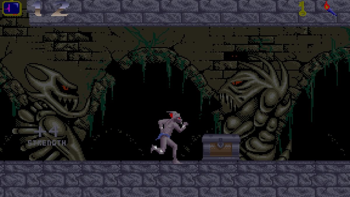 Shadow of the Beast (PlayStation 4) screenshot: Shadow of the Beast (Amiga) - Punch open chests for bonuses