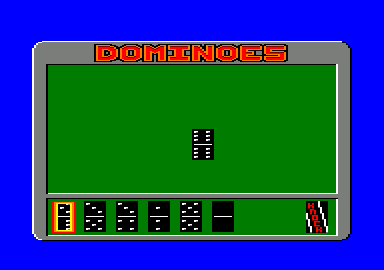 Pub Games (Amstrad CPC) screenshot: My dominoes.