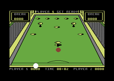Pub Games (Commodore 64) screenshot: Bar billiards