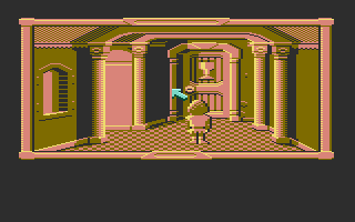 Klątwa (Atari 8-bit) screenshot: Starting point