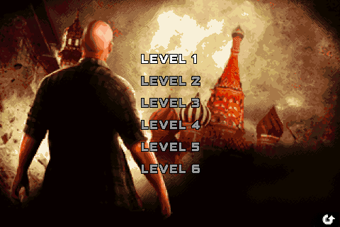 A Good Day to Die Hard (J2ME) screenshot: Level selection