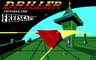 Space Station Oblivion (DOS) screenshot: Loading screen (EGA/Tandy)