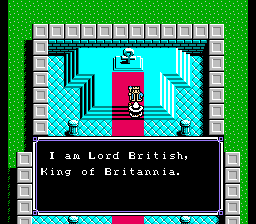 Ultima IV: Quest of the Avatar (NES) screenshot: Lord British appears