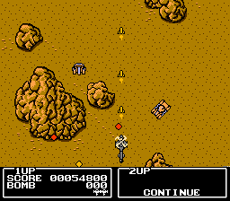 Twin Eagle (NES) screenshot: Firing missiles