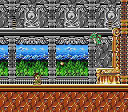 Little Samson (NES) screenshot: Kikira does not go along at first, by Samson persuades her after a short rumble
