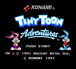 Tiny Toon Adventures (NES) screenshot: Title Screen