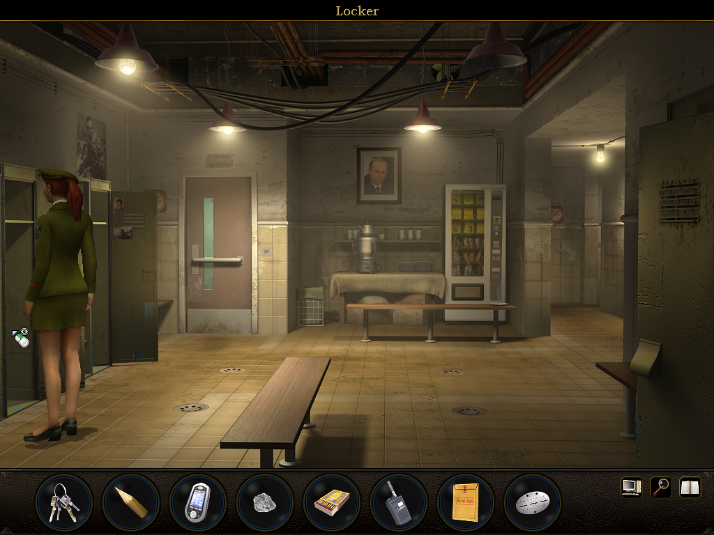 Secret Files: Tunguska (Windows) screenshot: Russian train station storage room.