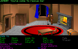 Indiana Jones and the Last Crusade: The Graphic Adventure (DOS) screenshot: "Don't call me that, please..." (VGA)