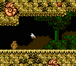 Little Samson (NES) screenshot: Gamm, the Rock Lord, receiving his royal invitation