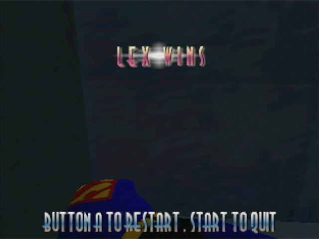 Superman (Nintendo 64) screenshot: Good for him.