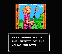 Ghost Lion (NES) screenshot: The heroine