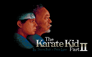 The Karate Kid: Part II - The Computer Game (Atari ST) screenshot: Loading screen.