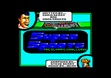Supersports: The Alternative Olympics (Amstrad CPC) screenshot: Loading screen.