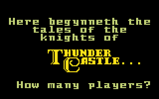 Thunder Castle (Intellivision) screenshot: How many players?