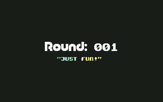 Bomb Mania (Commodore 64) screenshot: Round 1, fight!