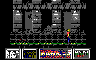 Back to the Future Part II (DOS) screenshot: Level 3 - A building.