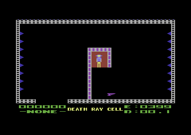 Mission on Thunderhead (Commodore 64) screenshot: First room.